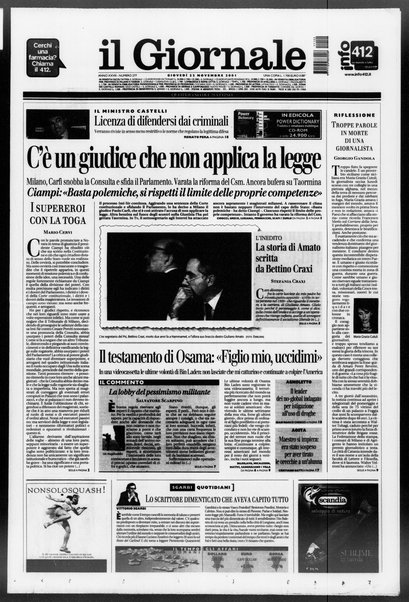 Il giornale : quotidiano del mattino